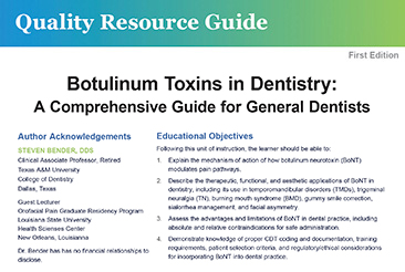 Botulinum Toxins in Dentistry