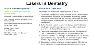 Lasers In Dentistry