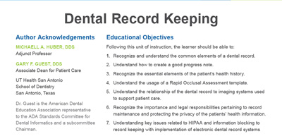 Dental Record Keeping (5th Edition)